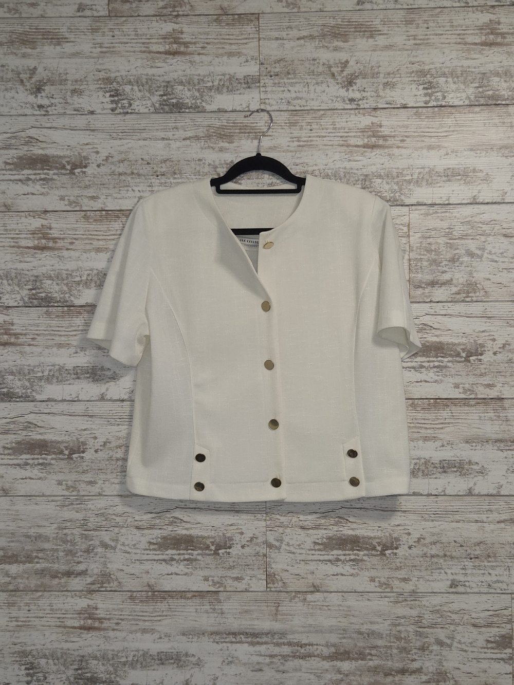 Vintage Womens Classic Button Up